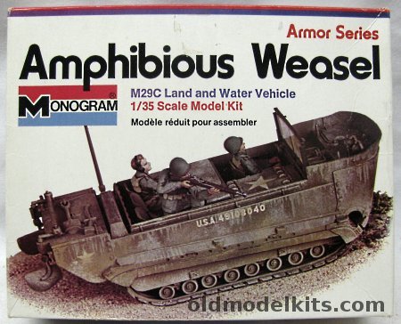 Monogram 1/35 US Army M-29C Amphibious Weasel - Personnel and Cargo Carrier with Diorama Instructions, 8212 plastic model kit